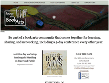 Tablet Screenshot of focusonbookarts.org